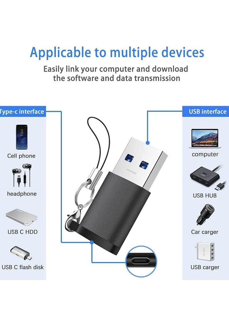 TYCOM USB C to USB 3.0 Adapter，OTG USB C Female to USB Male Adapter，5Gbps USB C 3.1 Adapter Compatible with MacBook Pro, iPad Pro, Galaxy Note20 Ultra, Laptops, Power delivery and More 3 Pack  - Image 4
