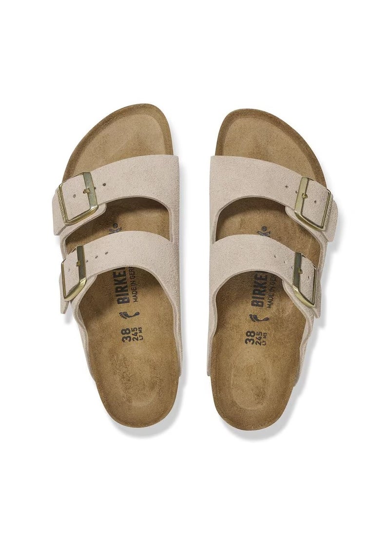 BIRKENSTOCK - Arizona Suede Leather - Sandcastle - Image 1