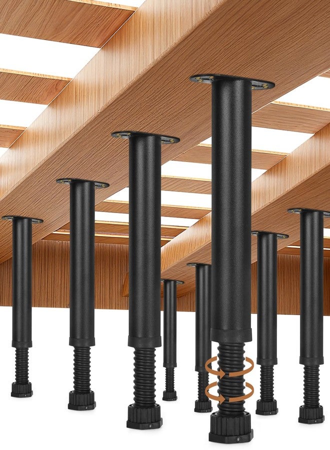 Storify 8Pcs Metal Adjustable Height Bed Support Legs for Bed Frame Metal Adjustable Furniture Legs for Sofa/Cabinet/Couch/Dresser/Table,Heavy Furniture Replacement Legs 7.8-14.1 inch - Image 1