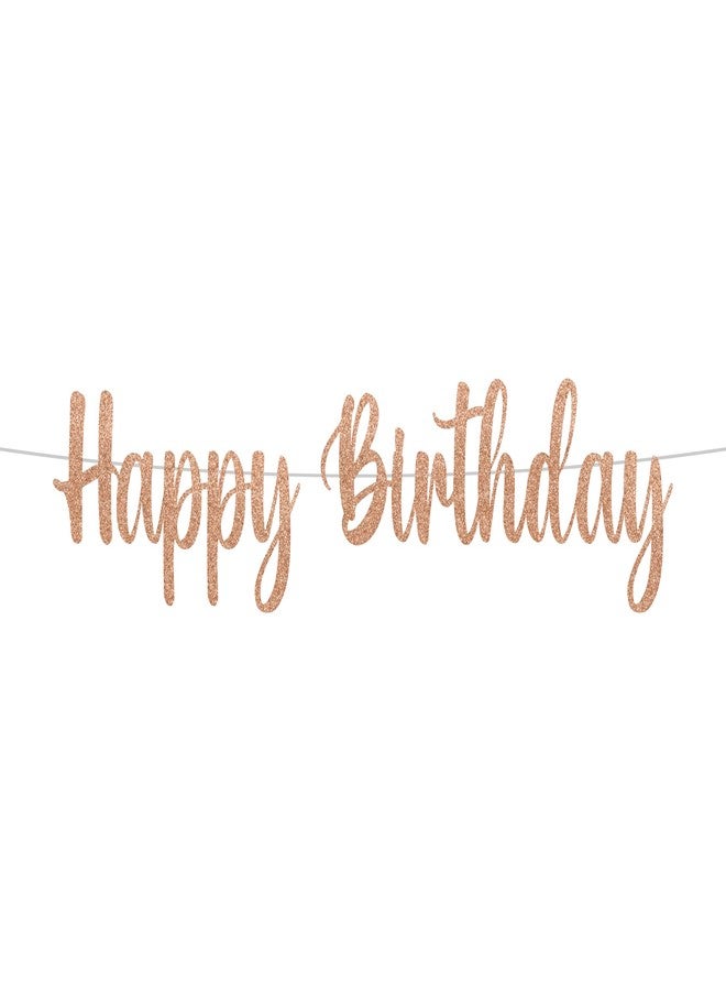 Festiko®Glitter Rose Gold Happy 21st Birthday-Decoration for Birthday/Anniversary Party Supplies (Banner) - Image 2