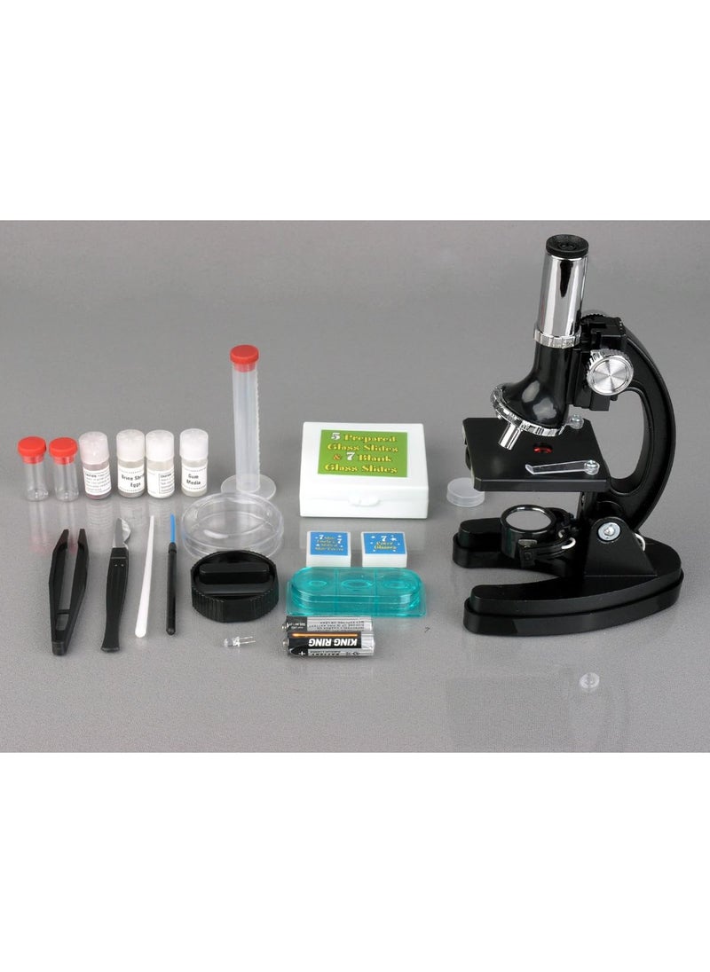 AmScope AmScope  120X1200X Kids 52 pc Microscope Science Kit  World of The Microscope Book  M30ABSKT2WM  Black  - Image 5