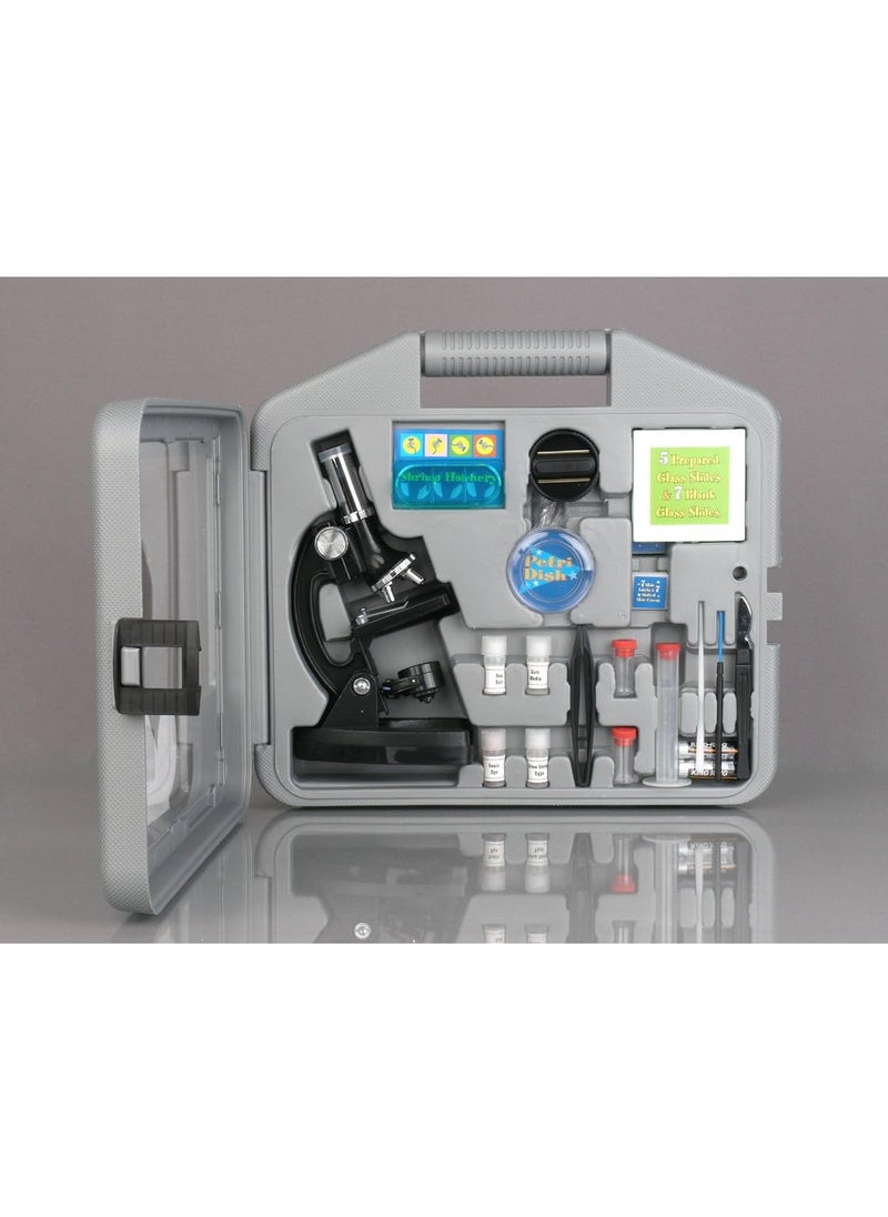 AmScope AmScope  120X1200X Kids 52 pc Microscope Science Kit  World of The Microscope Book  M30ABSKT2WM  Black  - Image 3