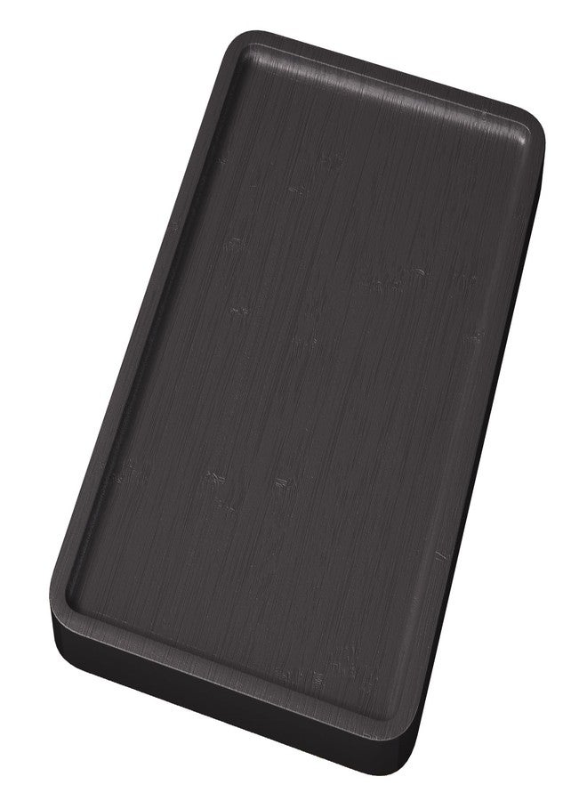 VERTORGAN Bamboo Serving Tray,9.8x5.9 Inch Decorative Trays Platter for Coffee Table,Living Room,Bar,Party,Mini Charcuterie Boards Cheese Board,Home Decor（Black） - Image 1