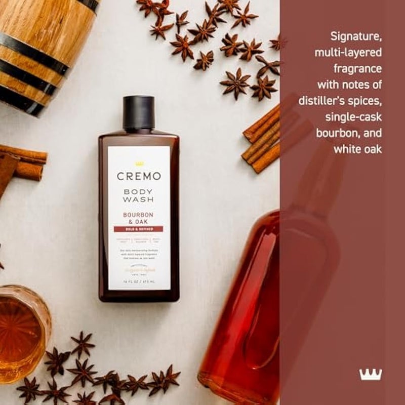 Cremo Bourbon and Oak Body wash | 473ml | 16 fl oz - Image 2