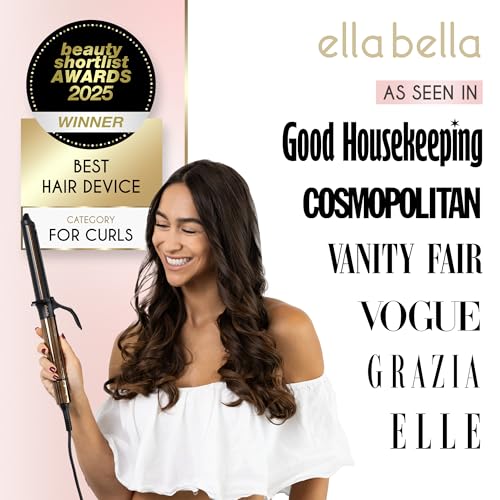 ELLA BELLA® Curling Iron 1 Inch • Professional Hair Curler • Curling Wand • Ceramic Curling Irons • Transform Your Look in Seconds • Suitable for All Hair Types • Say Goodbye to Heat Damage - Image 2