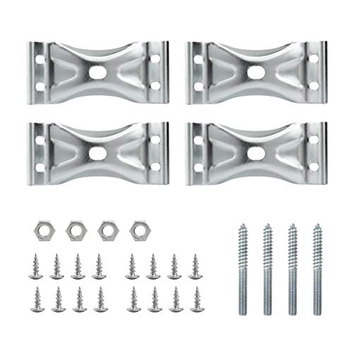 POWERTEC Kerf Mount Corner Bracket 4PK w/Mounting Hardware, Corner Braces for Coffee Table/Desk Legs/Dining Table/Bench Legs (71427) - Image 1