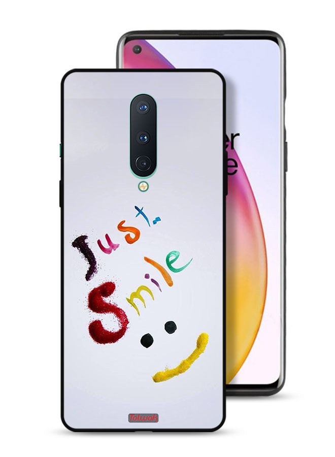 Tolwak OnePlus 8 5G Protective Case Cover Just Smile - Image 1
