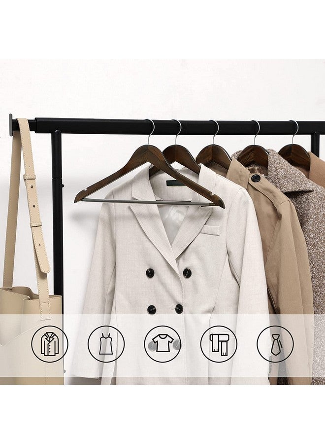 WHISKET - Premium Hangers for Wardrobe,Slim Coat Hanger - Suit Hangers with 360-Degree Rotatable Hook Wood Hangers with Shoulder Grooves -Smooth Finish Wooden Hangers (Walnut) [Pack of 44] - Image 4