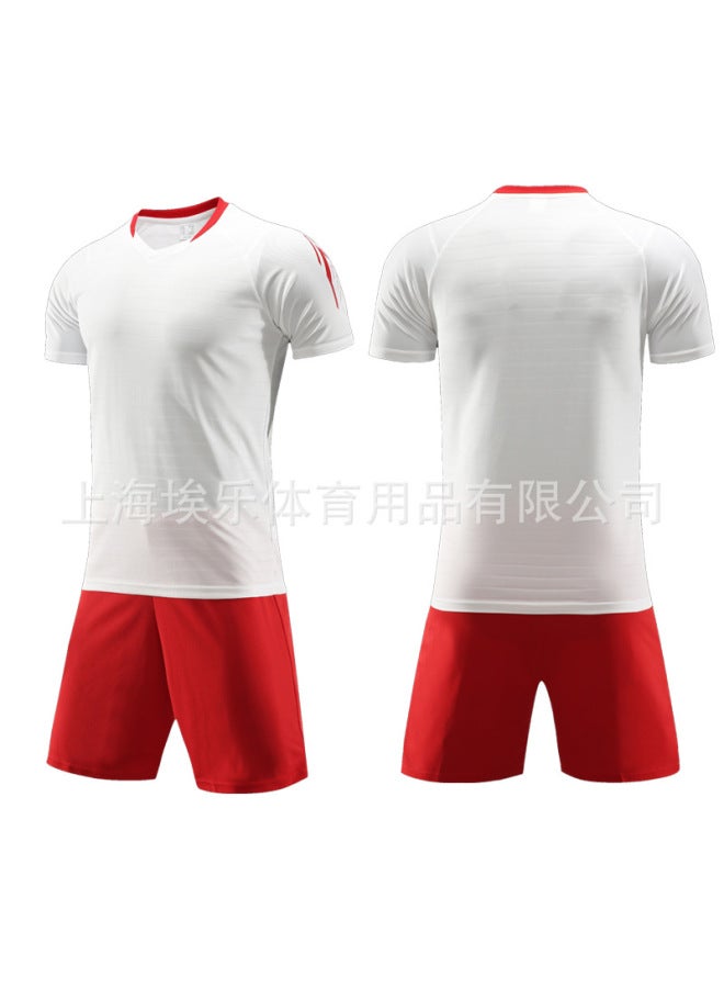 White Short Sleeve Football Jersey - Image 1