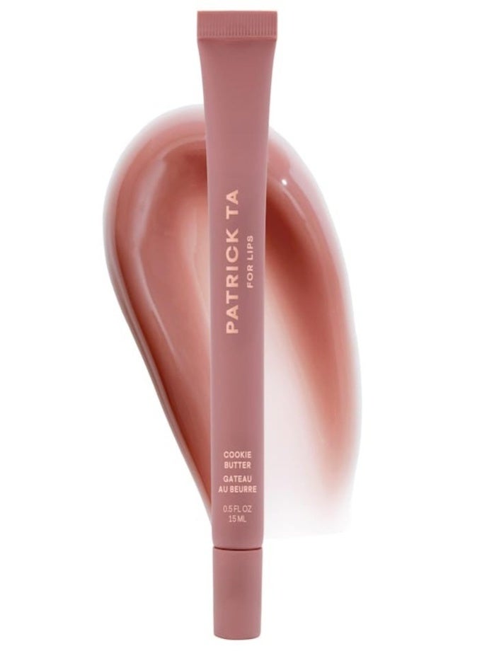 PATRICK TA Major Moisture Smoothing & Hydrating Tinted Lip Balm with Vitamin E 15g – Cookie Butter Nourishing Sheer Color Lip Care - Image 1