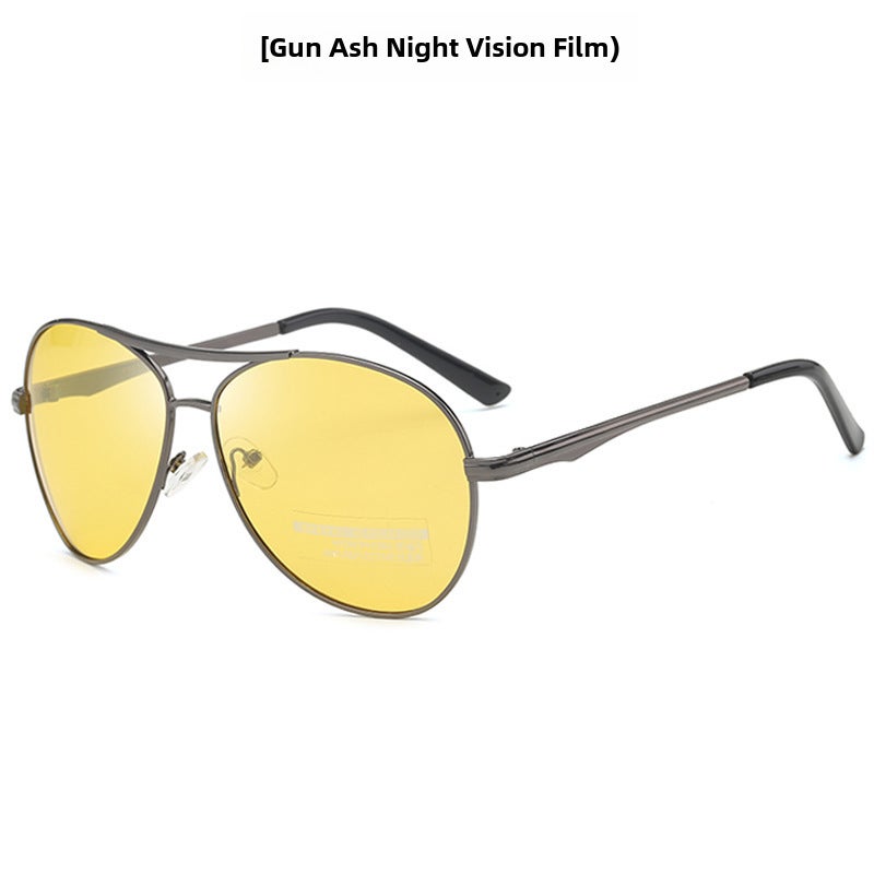 Generic 2022 Unisex Polarized Sunglasses Large Frame Gun gray night vision film 