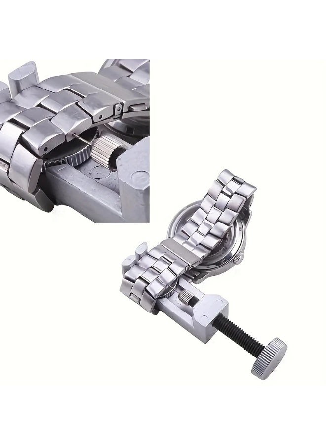Watch Band Strap Repair Tool - Professional Stainless Steel Adjustable Link Pin Remover with Spring Bar Tool - 3-Piece Set for Watchmakers & Home Repair (Gold) - Image 3