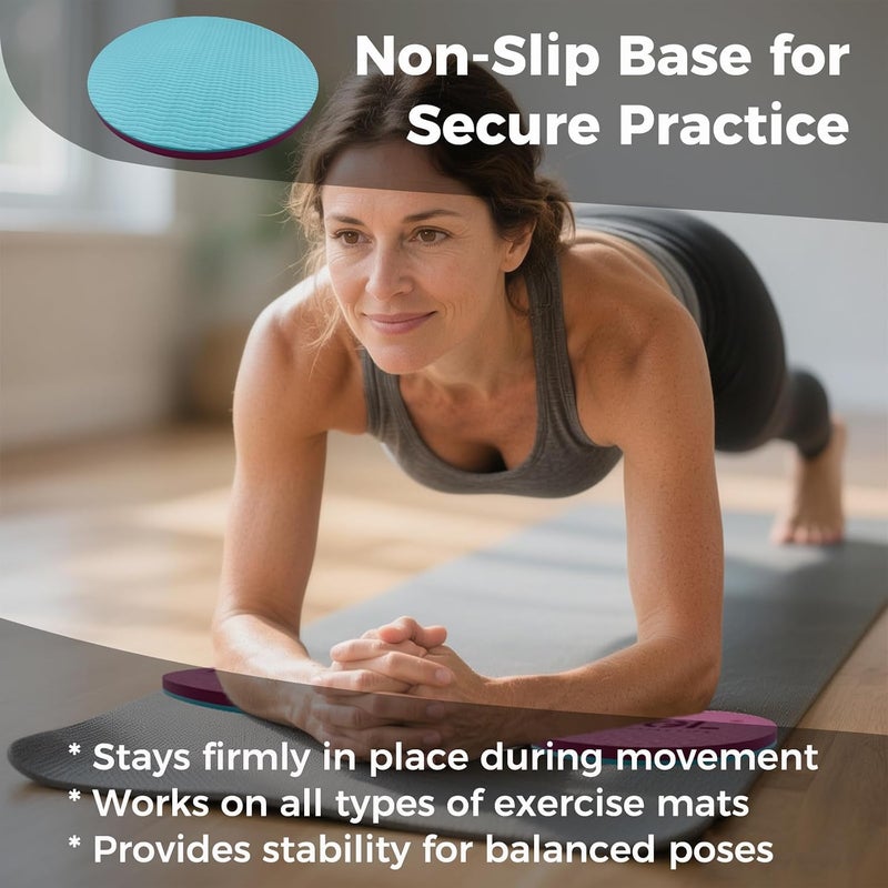 FYGL Knee Mats (2-Pack) with Moisture Wicking Headband | Yoga Knee Pad Cushion for Women | Non-Slip for Pilates, Workout, Floor Exercises - Image 3