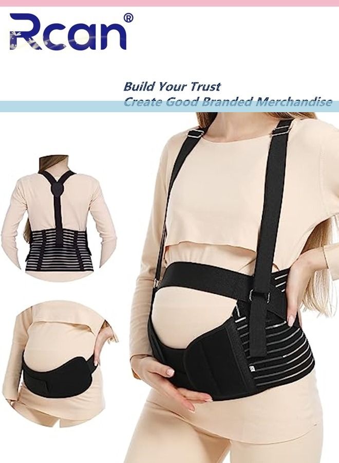 Rcan Maternity Belly Belt for Pregnancy Breathable And Comfortable Pregnancy Belly Support Band Adjustable Pelvic Support Bands Tummy Band Sling Provides Relief from Abdomen Pelvic Waist Back Fatigue - Image 2