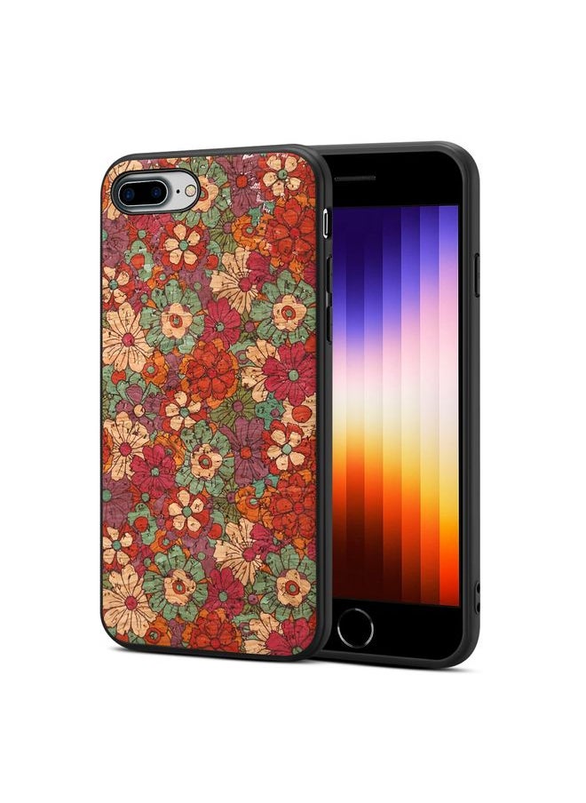 HuHa - Case Cover For iPhone 8 Plus / 7 Plus Four Seasons Flower Language Series TPU Phone Case Summer Red - Image 1