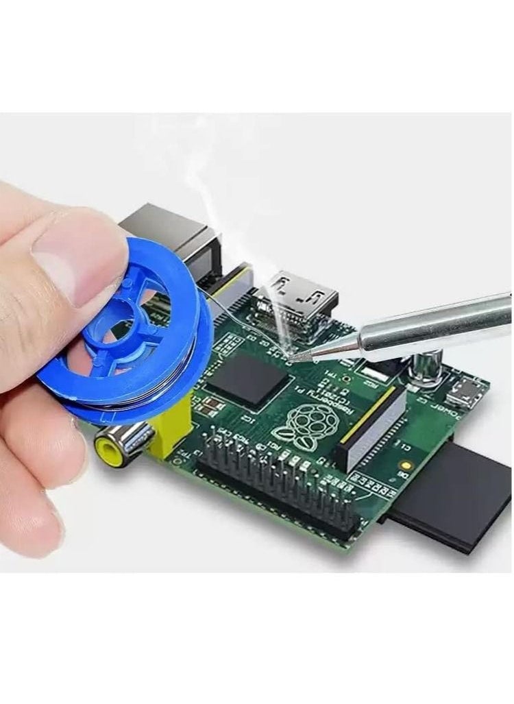 Rubik 3pc Solder Ribbon Wire, Mini Size 9g, Rosin Core with Tin Lead Sn63/Pb37, Electronics Smartphones Mobile Tablets Soldering Wire Reel (0.8mm Diameter)  - Image 2