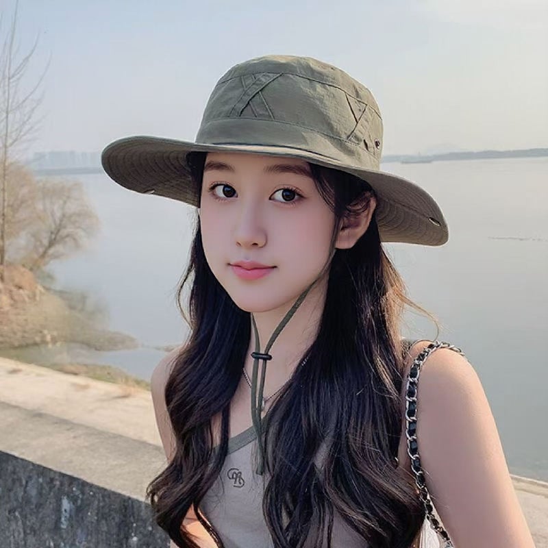 Summer and autumn outdoor denim hat, unisex cap, hiking fisherman’s hat, sun-protection hat, fishing and mountaineering visor, hiking sun hat.
