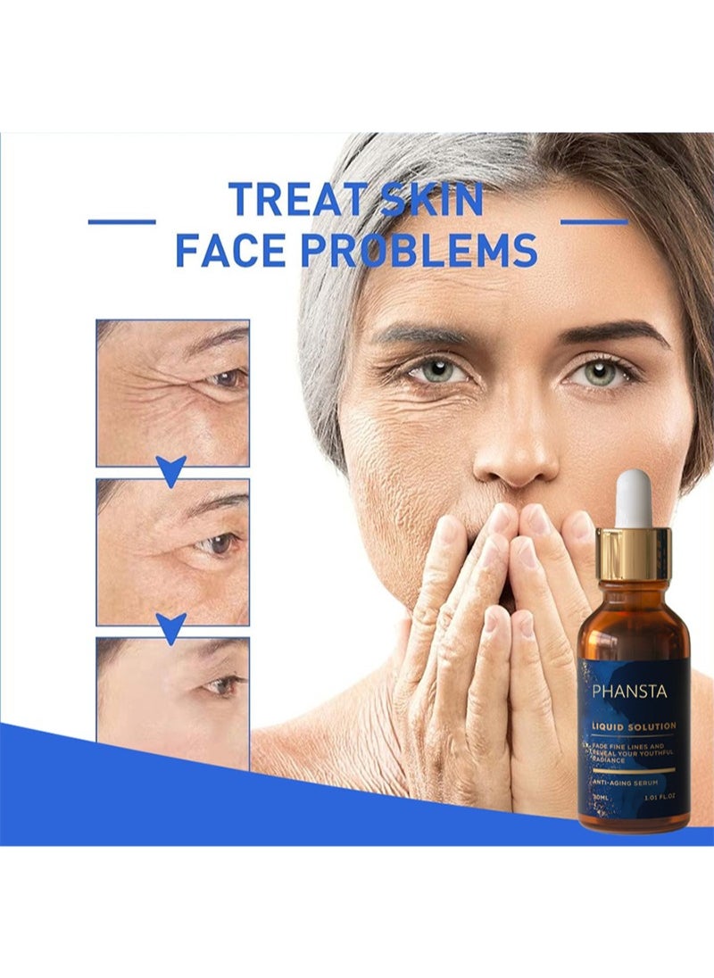 PHANSTA - Botox Face Serum, Anti-Aging Botox Liquid Solution Serum, Containing Aloe, Stock Solution Facial Serum, Vitamin C & E, Moisturize and Anti Wrinkles Facial Serum - Image 1