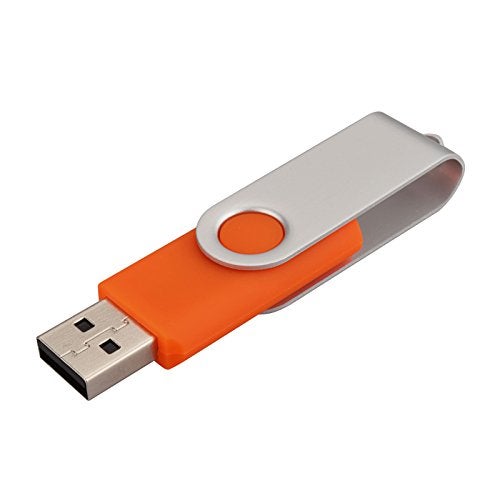 Kalsan 100 Pack USB 2.0 Flash Drives - 8GB Memory Stick Bulk - Orange - Image 4