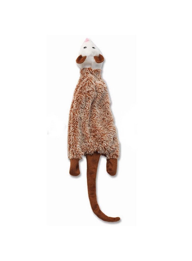 PetRageous PetRageous 14054 RoadRageous Opossum Plush Squeaker Dog Toy 22-Inch Long and Stuffless Body for Dogs of All Breeds, Brown 