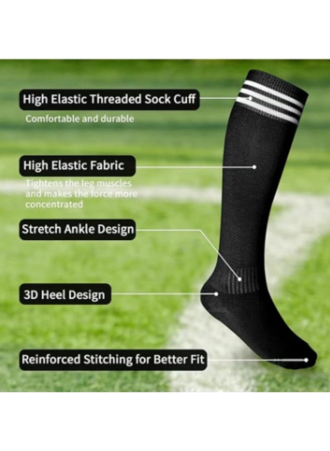 DIOTTI Football Socks & Shin Guards Set, Special Calf Protection Socks ,Shin Guard Sleeves, Lightweight, Breathable, for Youth ,Adult Players, Ideal for Kicking, Running, Cycling - Image 4