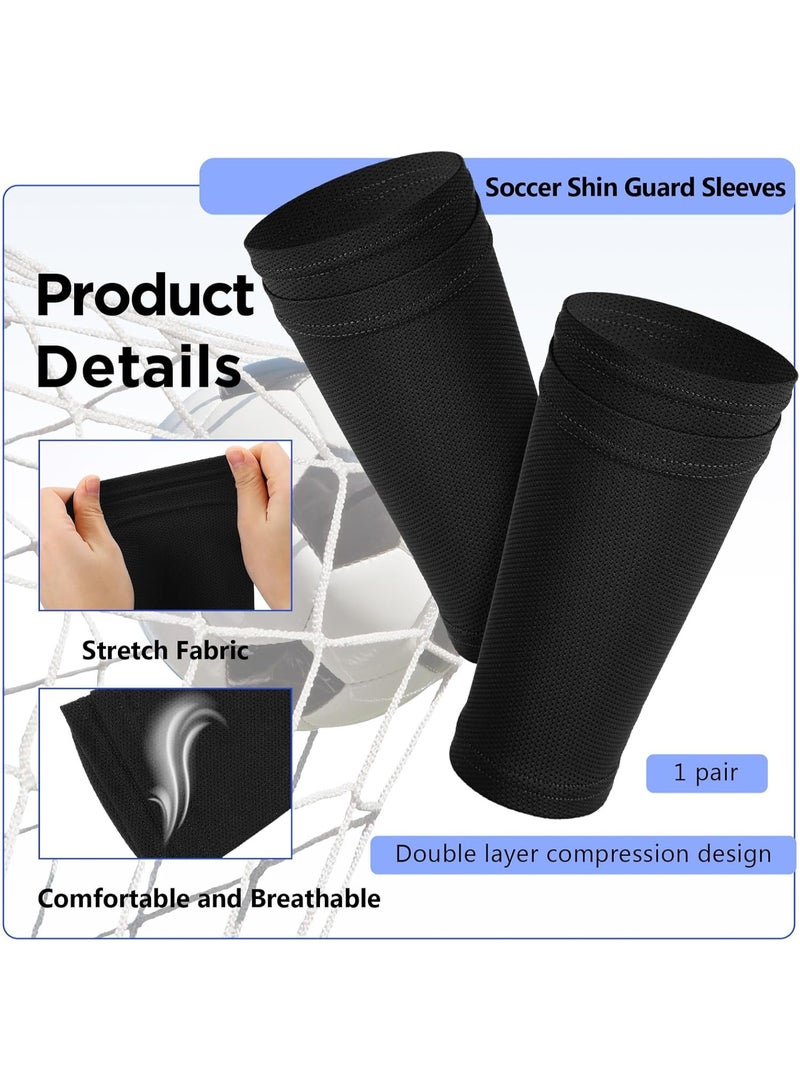 DIOTTI Football Socks & Shin Guards Set, Special Calf Protection Socks ,Shin Guard Sleeves, Lightweight, Breathable, for Youth ,Adult Players, Ideal for Kicking, Running, Cycling - Image 3