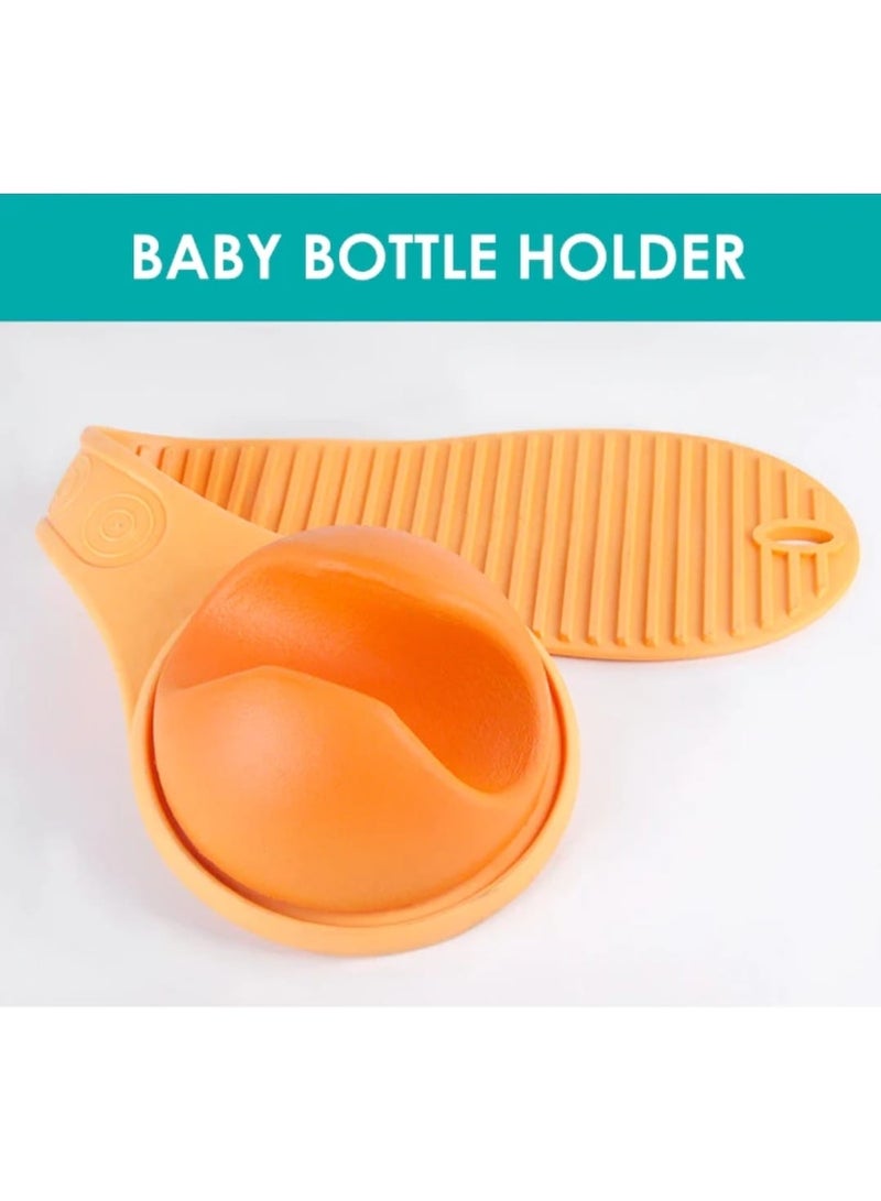 Hands-Free Baby Bottle Holder for Shoulder – Silicone Ergonomic Nursing Bottle Support Stand, Adjustable Feeding Helper for Breastfeeding & Baby Bottle Feeding, Comfortable Parent Support - Image 2