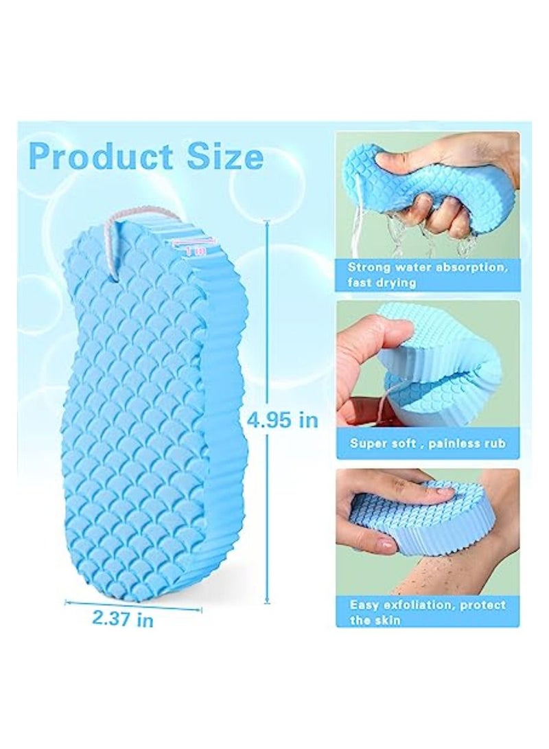 Dream Zone Super Soft Exfoliating Bath Sponge | Comfortable Baby Bath Sponge | Ultra Soft Bath Sponges for Shower | Shower Brush Painless Dead Skin Remover Body Sponge - Image 2