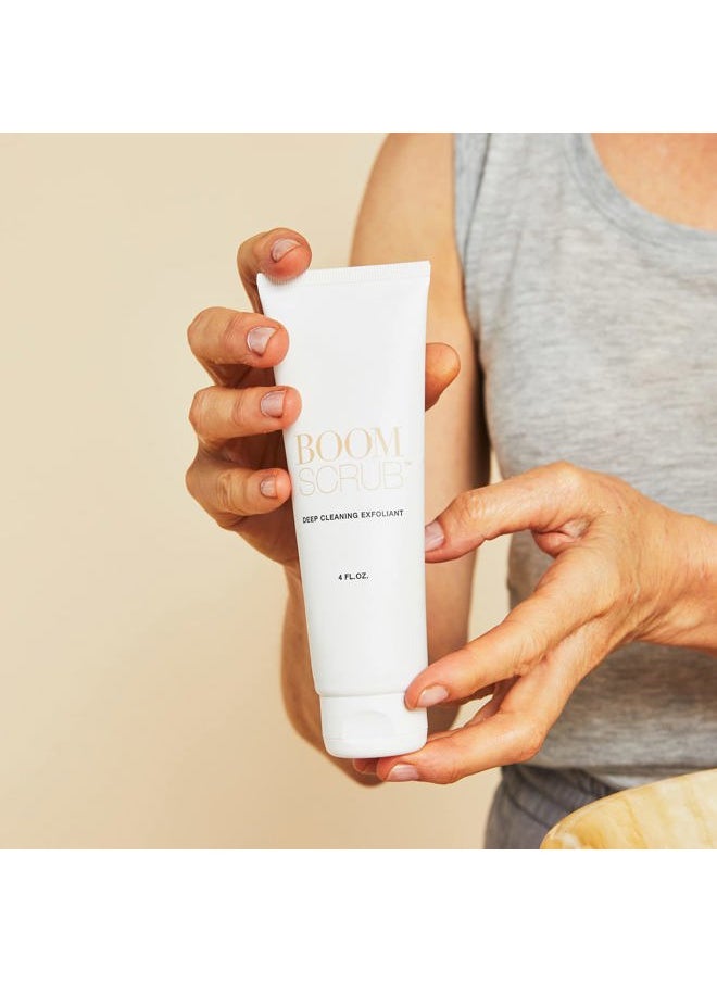 BOOM! by Cindy Joseph - BOOM! BEAUTY Boom Scrub - Deep Cleaning Face Exfoliant for Tighter and Less Visible Pores - Daily Face Cleanser Safe for Sensitive, Mature Skin - 4 oz - Image 1