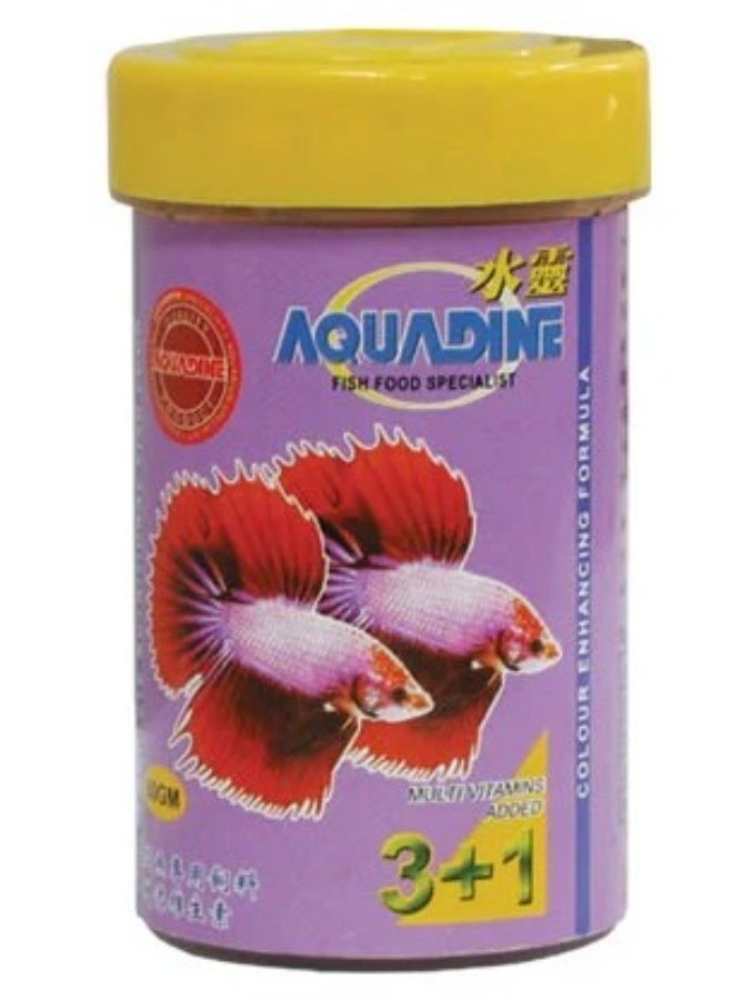 Aquadine Betta Basic Food- Multi Vatamins Added 60g - Image 1