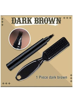 Kanza Men's New Beard Filler Pencil Pen and Brush Kit, Barber and Salon Beard Care Kit for Men (Dark Brown)  - Image 3