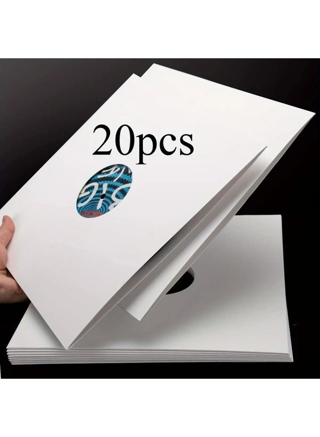 20 Pcs White Heavy Duty 12 Inch Vinyl Record Sleeves Acid Free Archival LP Covers - Image 2