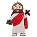 Yelakey Jesus Plush Doll with Jointed Skeleton Jesus Plushie 134 Poseable Jesus with Removable Accessories Easter Christian Gifts for Kids Red - Image 2