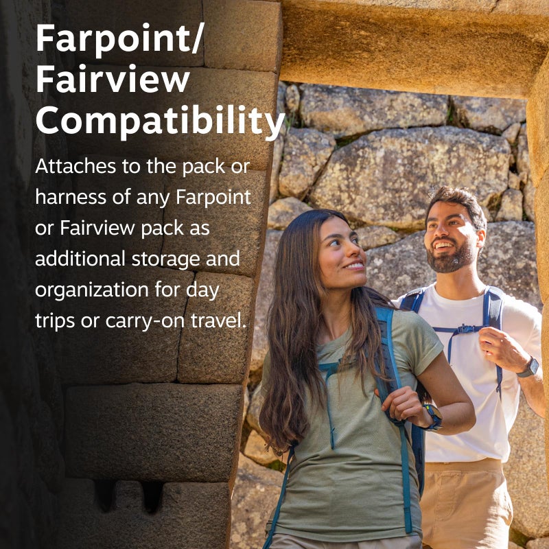 Osprey Farpoint Fairview Travel Daypack for Men and Women - Carry On Personal Item Backpack with Laptop Sleeve, Black - Image 4
