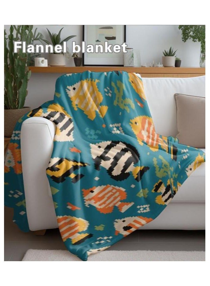general Flannel thin blanket (warm and comfortable, suitable for sleep, gaming, dust removal and sandproof) 150cm*200cm - 988 - Image 1