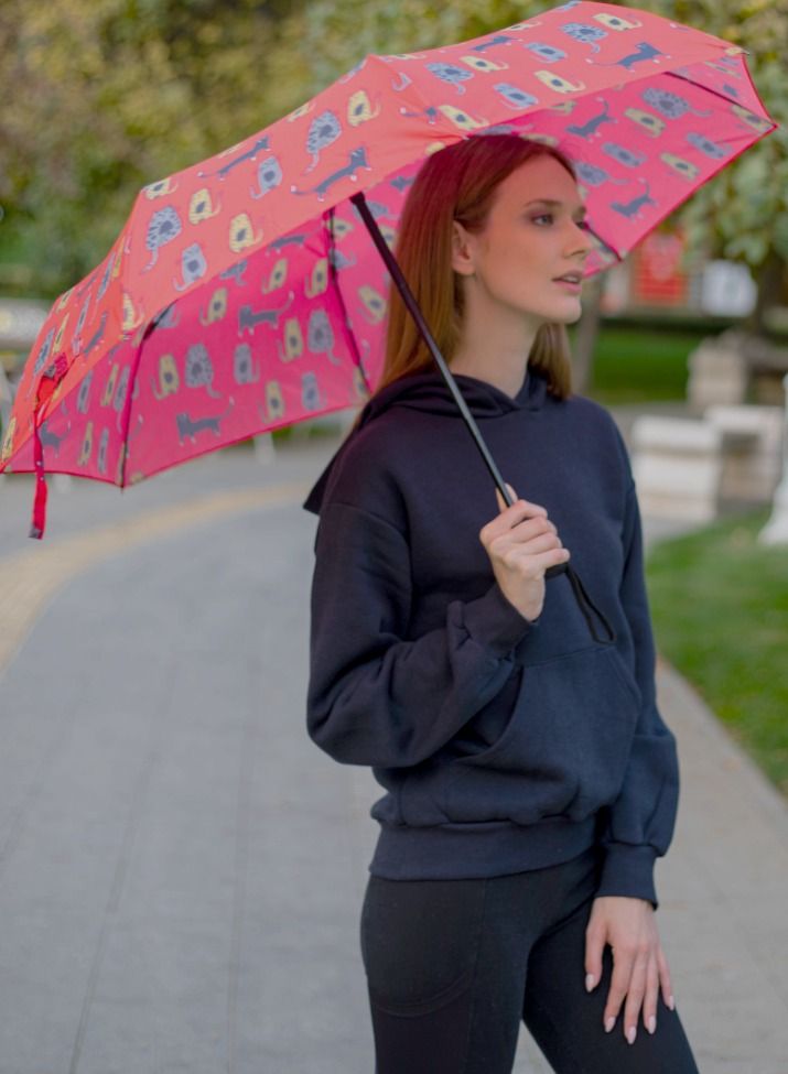 بيج ديزاين مظلة قابلة للطي من القطط الصغيرة ذات 8 أضلاع مع حماية من الأشعة فوق البنفسجية - Image 4