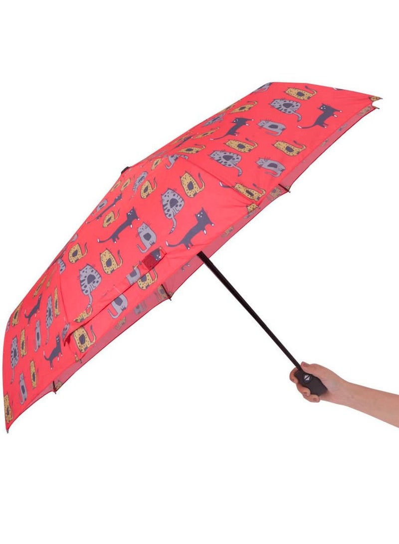 بيج ديزاين مظلة قابلة للطي من القطط الصغيرة ذات 8 أضلاع مع حماية من الأشعة فوق البنفسجية - Image 2