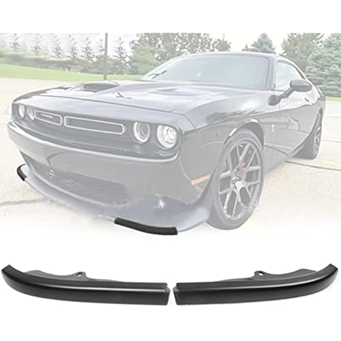 TOTMOX Car Front Bumper Lip Splitter Cover, Compatible with Dodge Challenger GT, TA 392, SRT 392, 392 HEMI Scat Pack 2018, 392 HEMI Scat Pack Shaker, R/T 2019-2022, R/T Scat Pack - Image 5