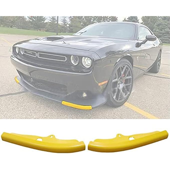 TOTMOX Car Front Bumper Lip Splitter Cover, Compatible with Dodge Challenger GT, TA 392, SRT 392, 392 HEMI Scat Pack 2018, 392 HEMI Scat Pack Shaker, R/T 2019-2022, R/T Scat Pack - Image 2
