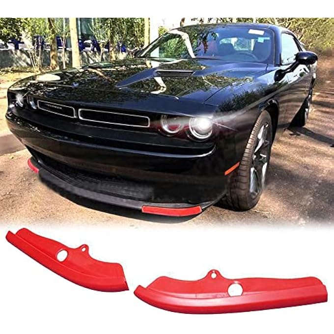 TOTMOX Car Front Bumper Lip Splitter Cover, Compatible with Dodge Challenger GT, TA 392, SRT 392, 392 HEMI Scat Pack 2018, 392 HEMI Scat Pack Shaker, R/T 2019-2022, R/T Scat Pack - Image 4