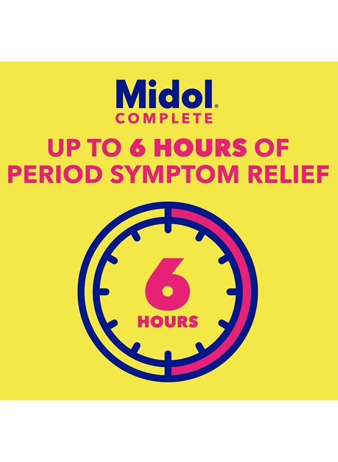 Midol Complete Menstrual Pain Relief Caplets, 40 Count - Provides Cramp, Headache, and Bloating Relief - Image 3
