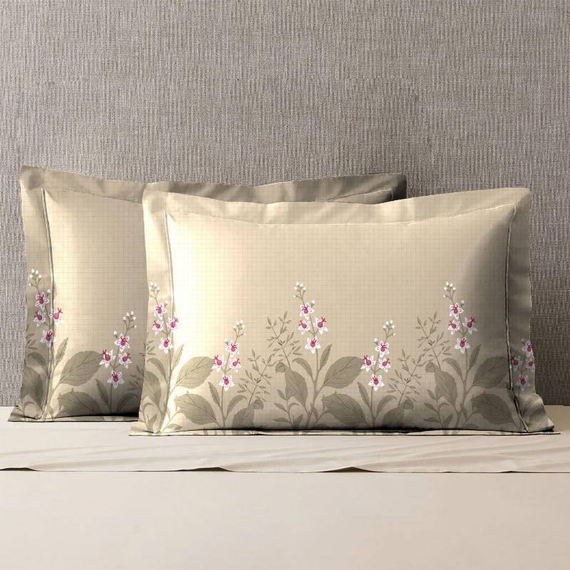 Trident Soft Comfort Pillow Covers Set of 2, 100% Cotton Pillow Covers, 210 TC, Soft and Breathable, Standard Size (46 cm x 69 cm) - Backyard - Image 1