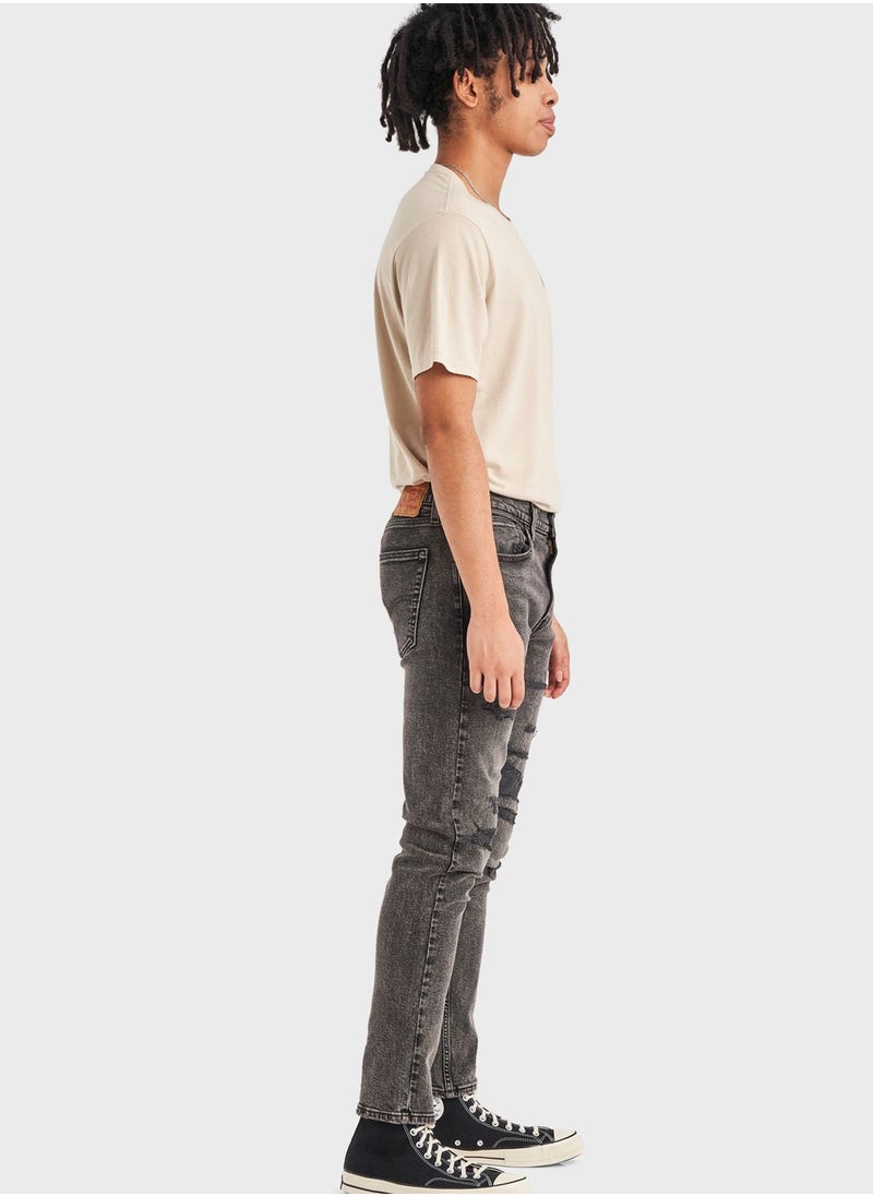 Levi's - Mid Wash Straight Fit Jeans - Image 1
