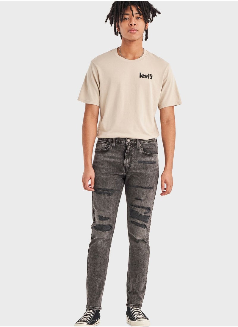 Levi's - Mid Wash Straight Fit Jeans - Image 1