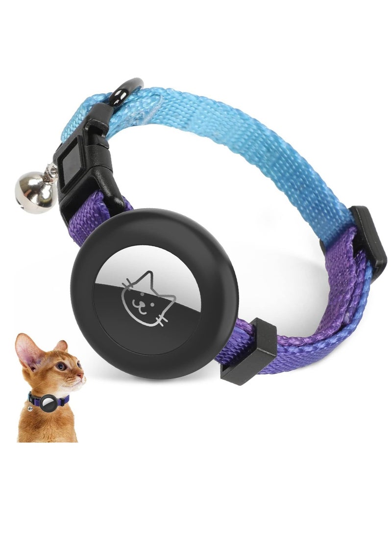 RATSAW - Air tag Cat Collar Cat Collar with Bell and Safely Buckle for Small Pets Adjustable Kitten Collar with Airtag Holder Compatible with Apple Airtag for Cats Kittens Puppies - Image 1