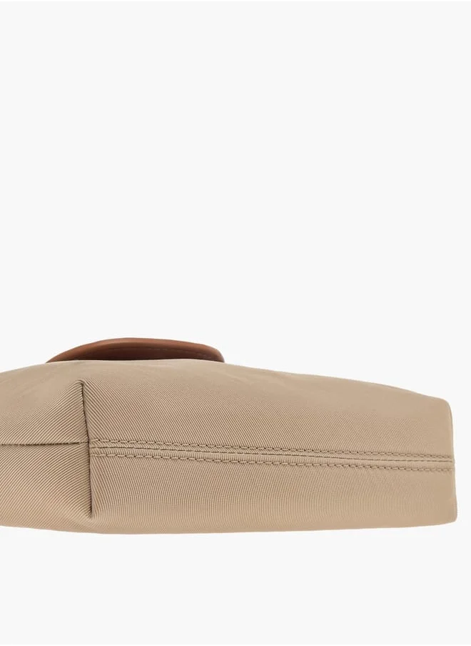 سيليست Womens Textured Crossbody Bag With Detachable Strap And Flap Closure
