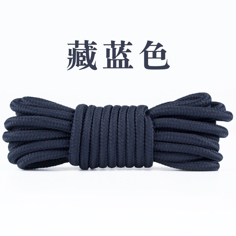 Martin Boots Workwear Boots Round Thick Long Shoelace Rope Men'S And Women'S Sports Casual Shoes Camel Shoes Leather Shoes Black And White Rope High-Top - Image 1