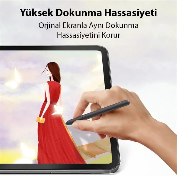 Polhammobile Polham Samsung Galaxy Tab S8 and S7 Compatible Paperfeel 0.15MM Full Covering Shock Absorbing Screen Protector