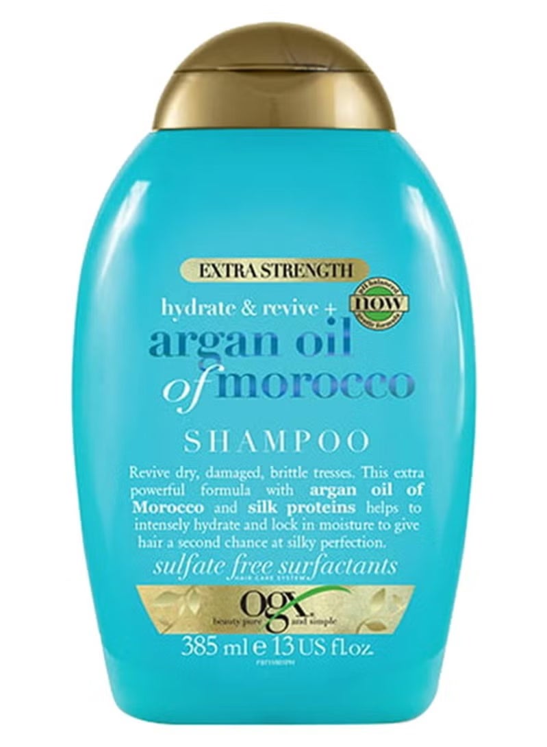 Extra Strength Hydrate And Revive With Argon Oil Shampoo Clear 385ml