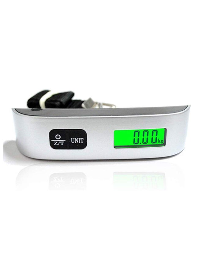 LCD Display Portable Digital Luggage Weighing Scale Black/Silver - Image 2